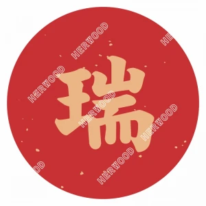 CRL27W0218 新年貼紙-瑞 Φ27mm 70片/張