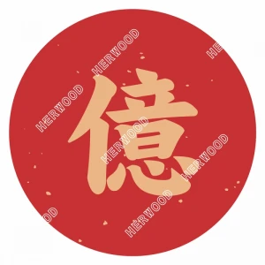 CRL27W0105 新年貼紙-億 Φ27mm 70片/張